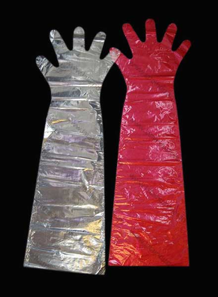 Plastic Disposable Hand Gloves, Veterinary Hand Gloves